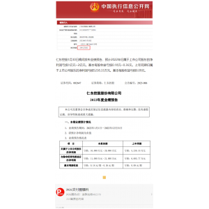 合利宝母公司仁东控股被执行3.9亿元！